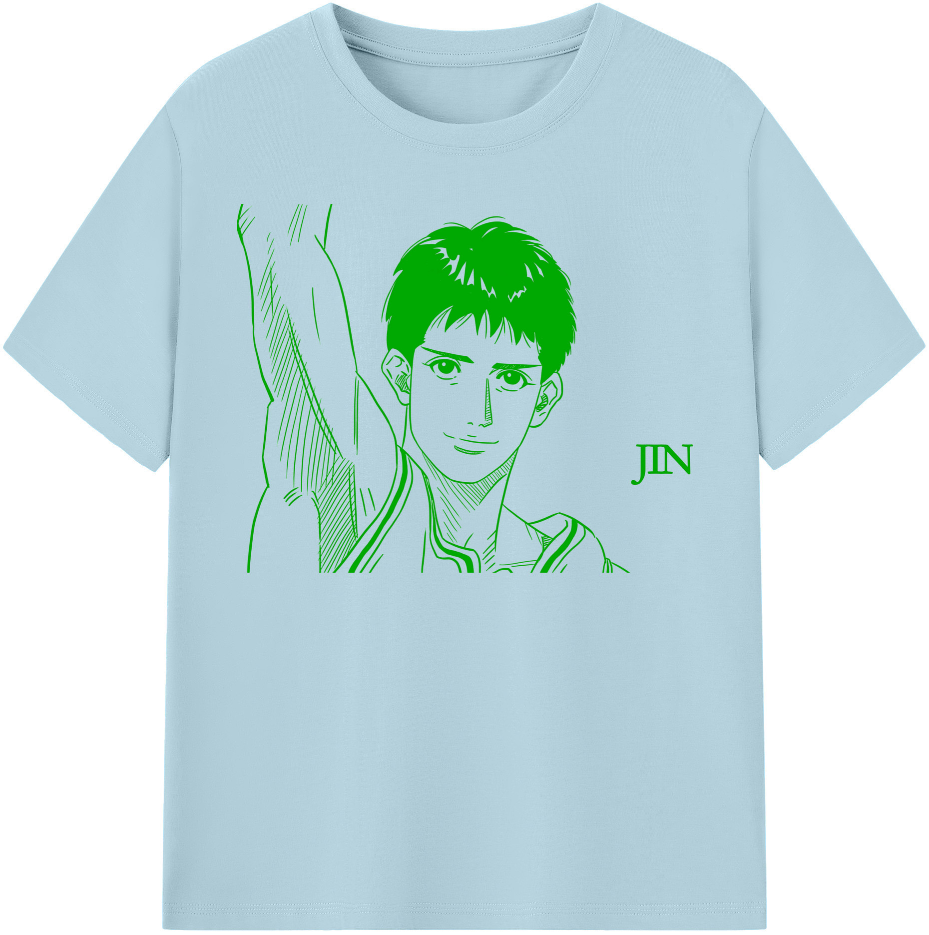 SLAM DUNK／スラムダンク 綿100％半袖Tシャツ（フロントプリント）